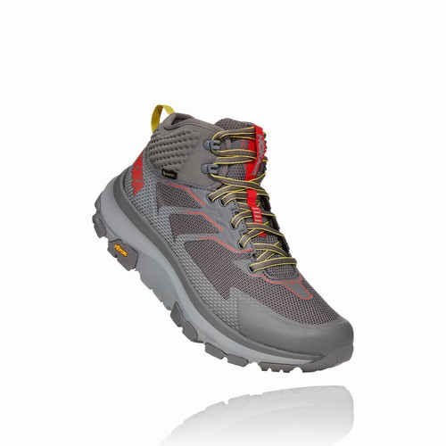 Hoka One One SKY TOA GORE-TEX Hiking Shoes For Men India Grey IN-3725